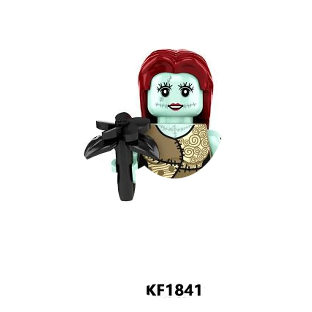 WM839 Horror Movie Zombie Building Blocks Bricks Dolls Mini Action Toy Figures Assemble Blocks Kids Gifts