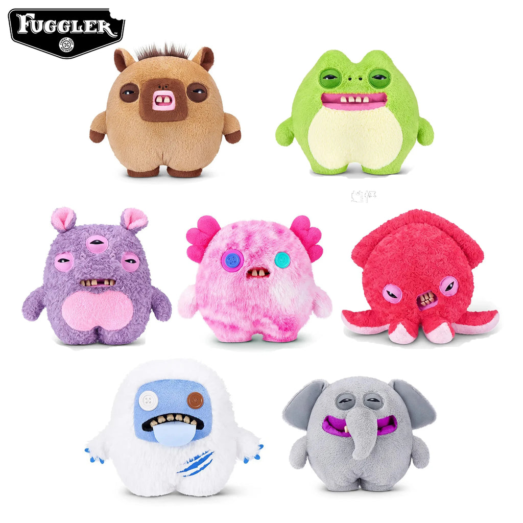 Original Fuggler Chonky Series Plush Toy Weird Ugly Monster Doll Octopus Elephant Capybara Frog Collectible Gift Home Decor 38CM