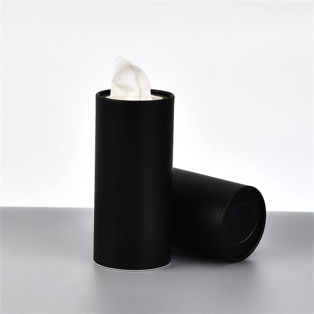 1pc 16cm Cylindrical Tissue Box Car Tissue Box,Creative Roll Paper Draw Paper Storage Box  Also Suitable for Kitchen Living Room