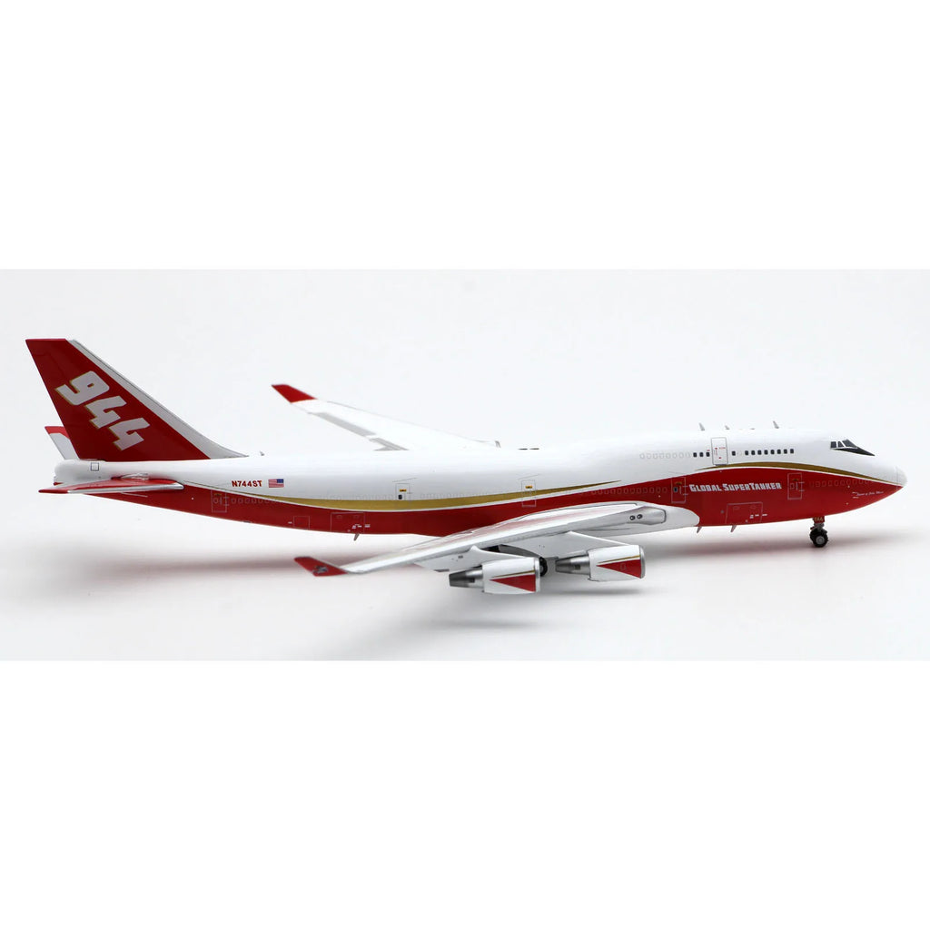 XX4910 Alloy Collectible Plane Gift JC Wings 1:400 Global Super Tanker Boeing B747-400 Diecast Aircraft Model N744ST With Stand