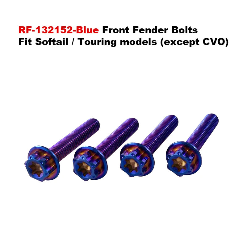 Titanium Alloy Colors Brake Caliper Mounts Bolts Front Fender Screws Fit HD Touring Softail XL Motorcycles