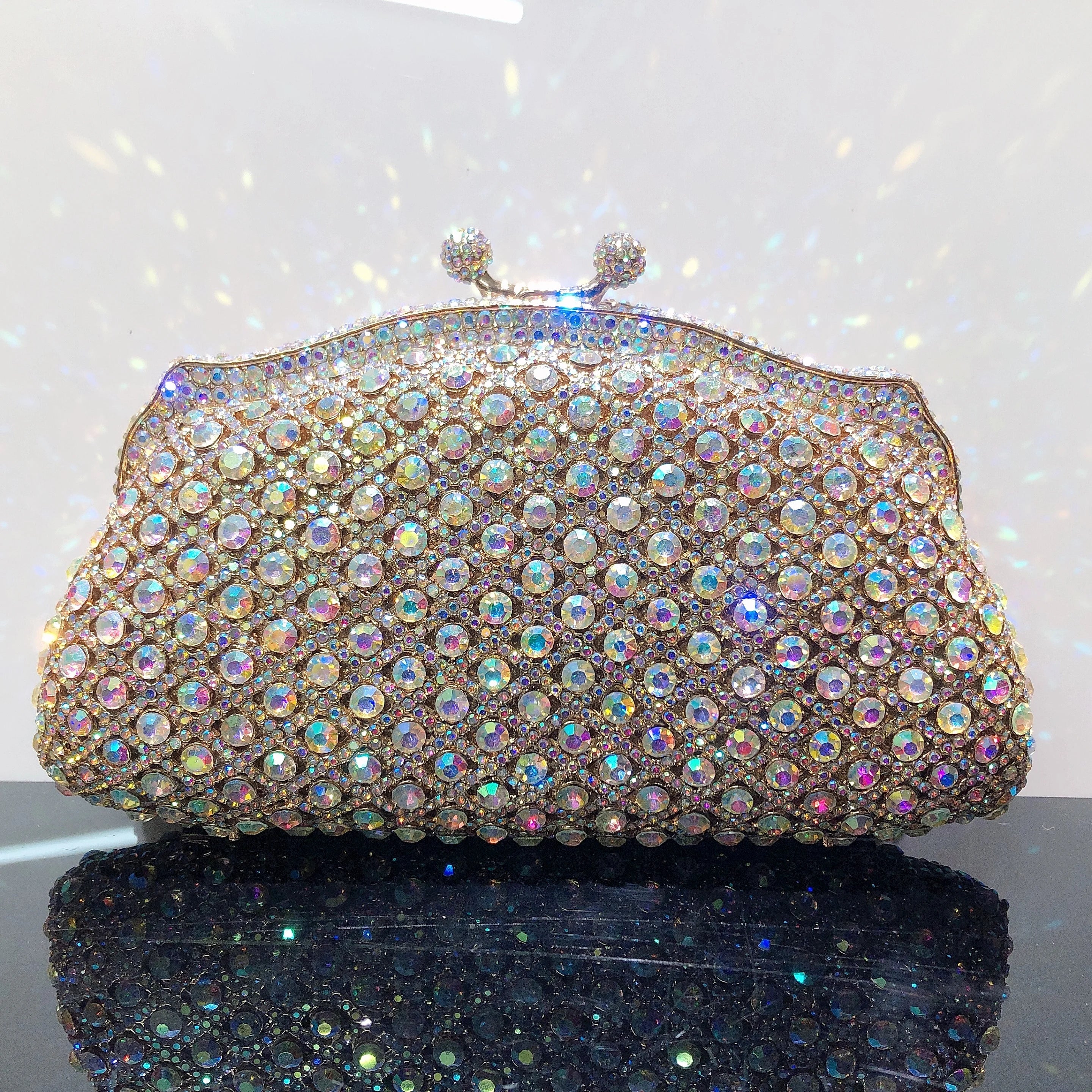 Factory Supply Hot Crystal Diamond Purse Ladies