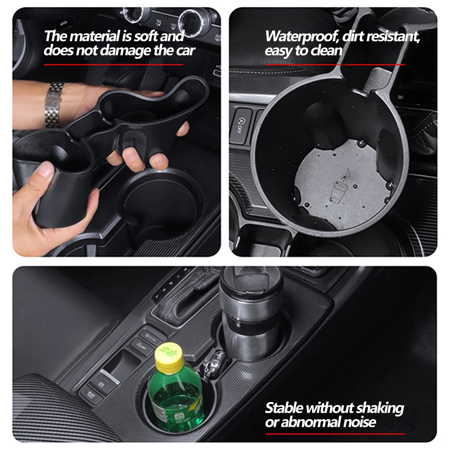 For Honda 2022-2025 11th Civic Sedan Hatchback Central control storage box water cup limiter, anti abnormal noise cup cover