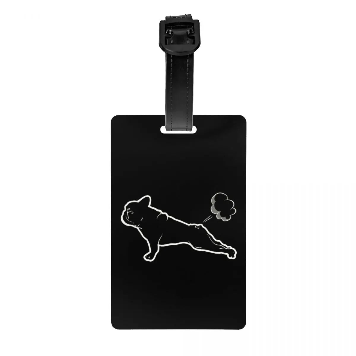 Funny Frenchies French Bulldog Luggage Tag for Suitcases Fashion Dog Animal Baggage Tags Privacy Cover Name ID Card