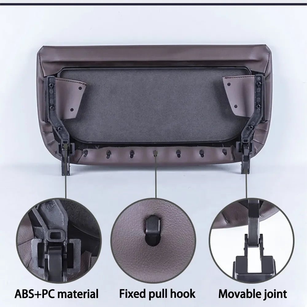 For BMW 5 7 GT Series 2009-2017 F10 F11 F01 F02 F07 Car Seat Back Panel Leather Backrest Storage Pocket Cover