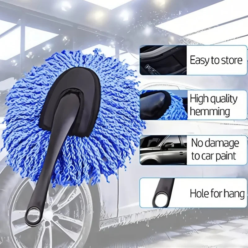 11Pcs Car Cleaning Tool Set Duster Pointed Hub Brush Long And Short Cleaning Brushes Suitable for Car Cleaning Tool