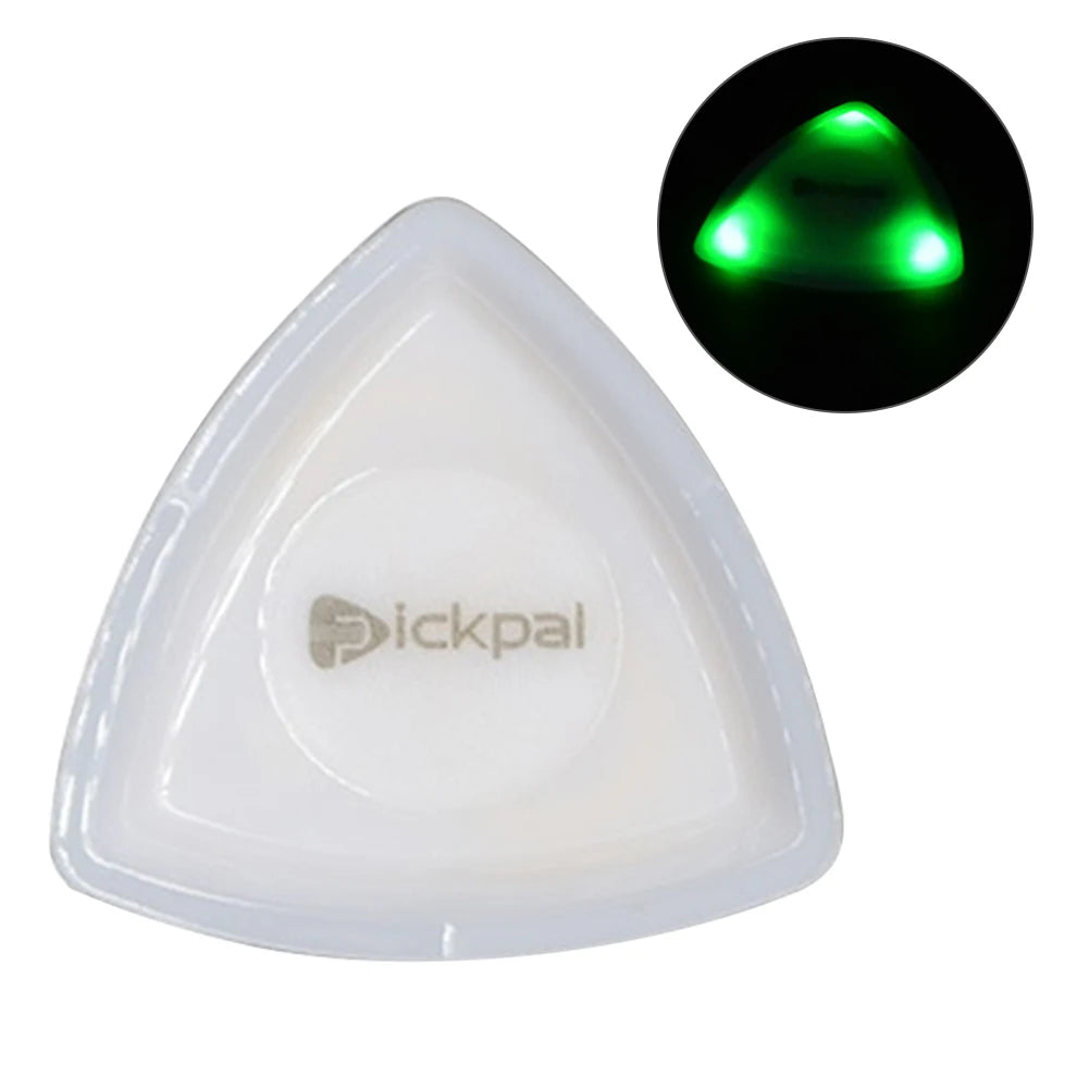 LED Luminous Guitar Pick ABS Electric Guitar Pick with High-Sensitivity LED Light Non-Slip for Bass Electric Guitarists