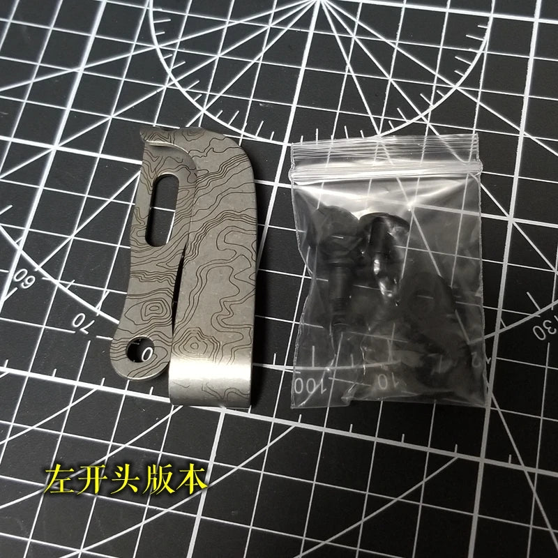 EDC Titanium Alloy Knife Back Clip Pocket Clip Survival Tactical Outdoor Supplies Multifunction Pocket Tools Clip EDC