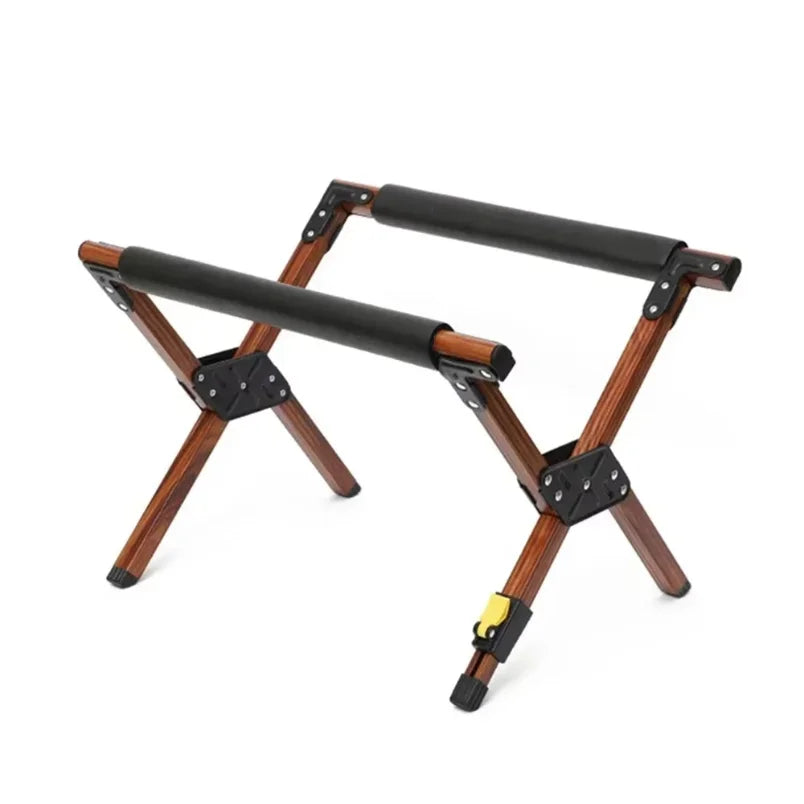 Outdoor Camping Folding Refrigeration Rack Foldable Alloy Ice Bucket Rack Hiking BBQ Picnic Stand Luggage Rack Anti Slip Rack