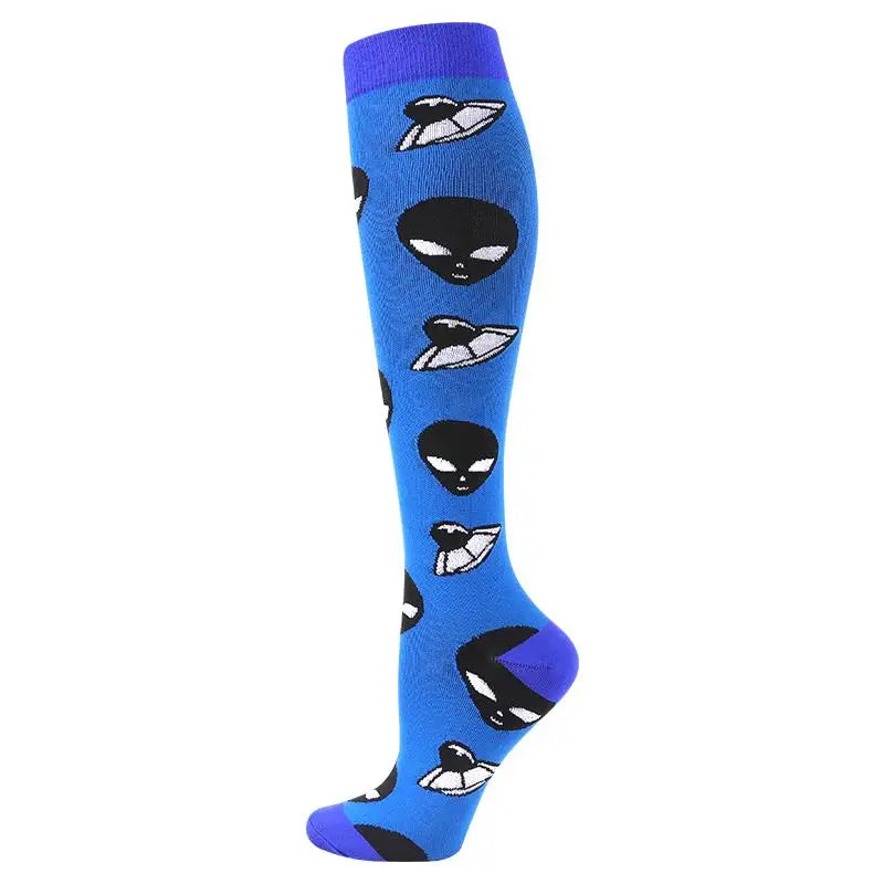 Compression Socks for Men and Women Medical Althetic Diabetes Varicose Veins Sports Socks for Running Cycling Travel Flight