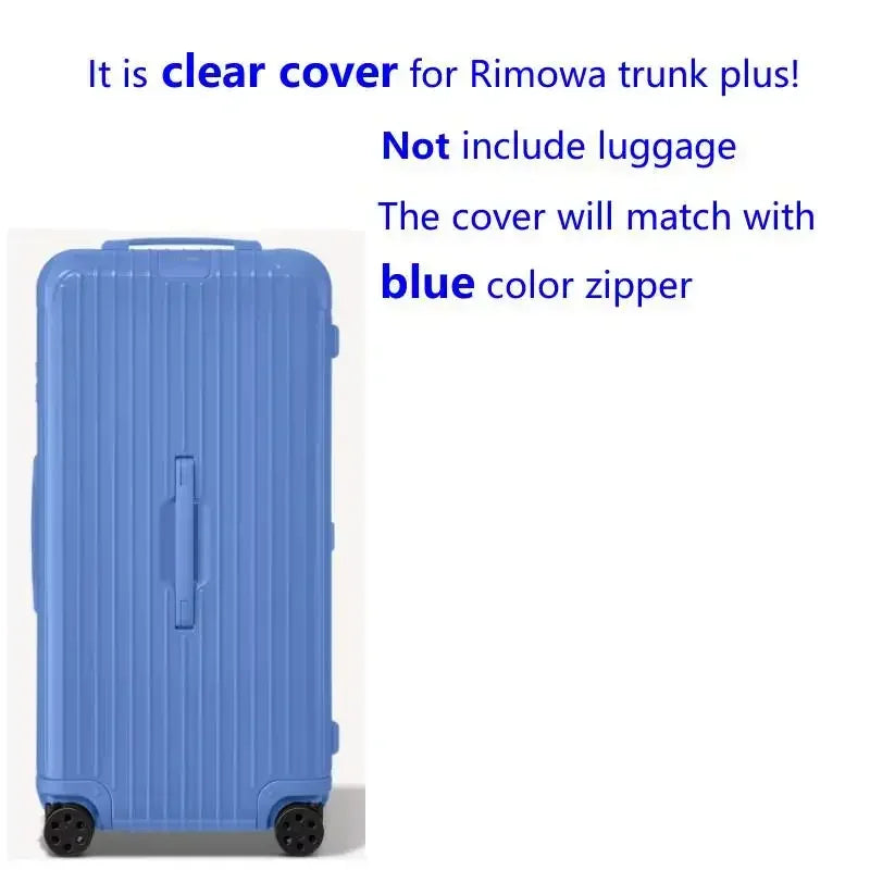 Luggage Covers For Rimowa Essential Trunk Plus 33inch Suitcase Protector with Zipper Thicken PVC Cover Travel Accessories