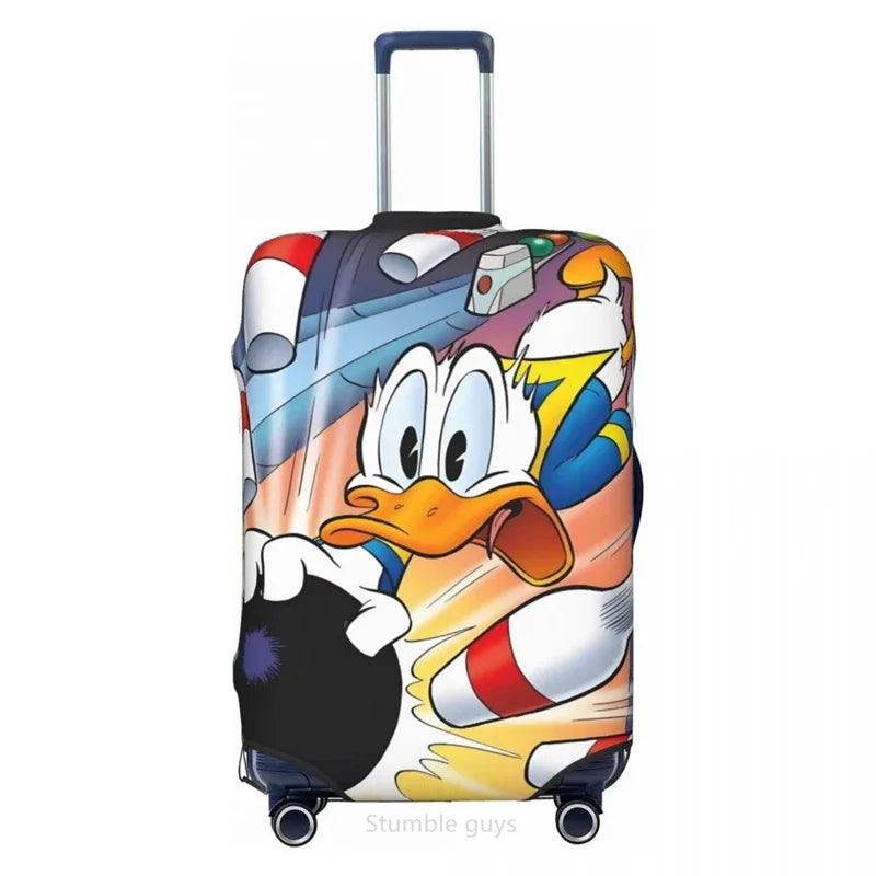 Stretch Washable Luggage Protector Duck Pattern For 18-32 Inch Suitcases Durable Anti-Scratch Dustproof For Air & Road Travel