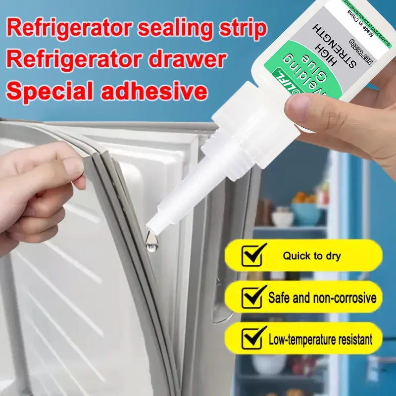 LOOLIFL High-Strength Refrigerator Welding Adhesive Universal Transparent Instant Super Adhesive for Seamless Repair Oily Surfac