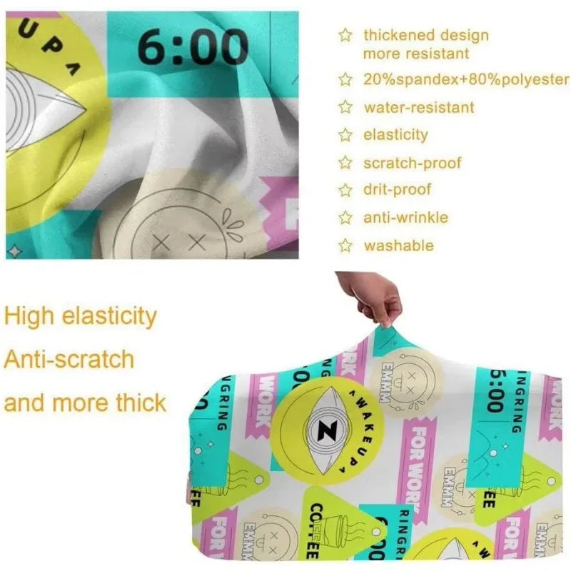 Custom Personalized Luggage Cover 18-32 Inch Custom Travel Suitcase Protector Add Your Photo Text Design Elastic Luggage Covers
