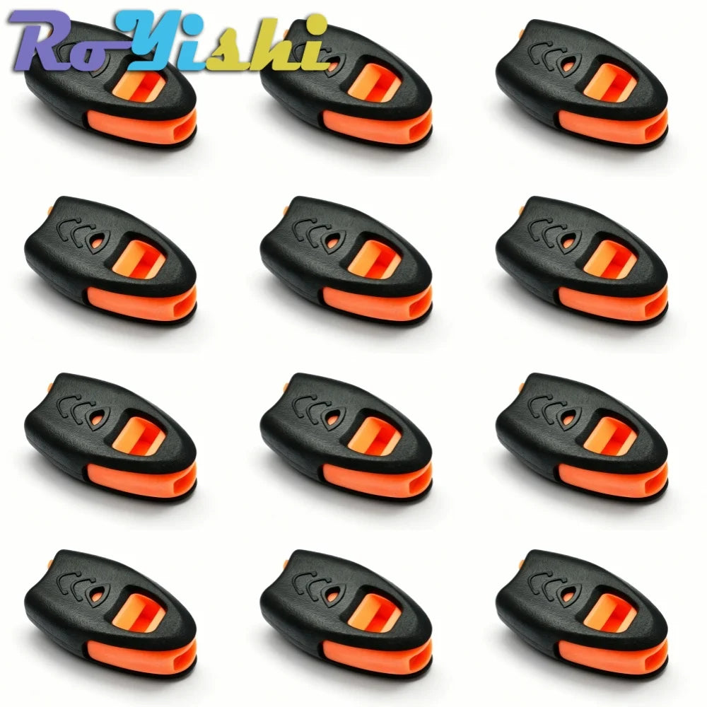 RoYishi Loud Emergency Survival Whistle Zipper End Clip, Safety Whistle for Hiking Camping Kayak Fishing Paracord Outdoor Gear