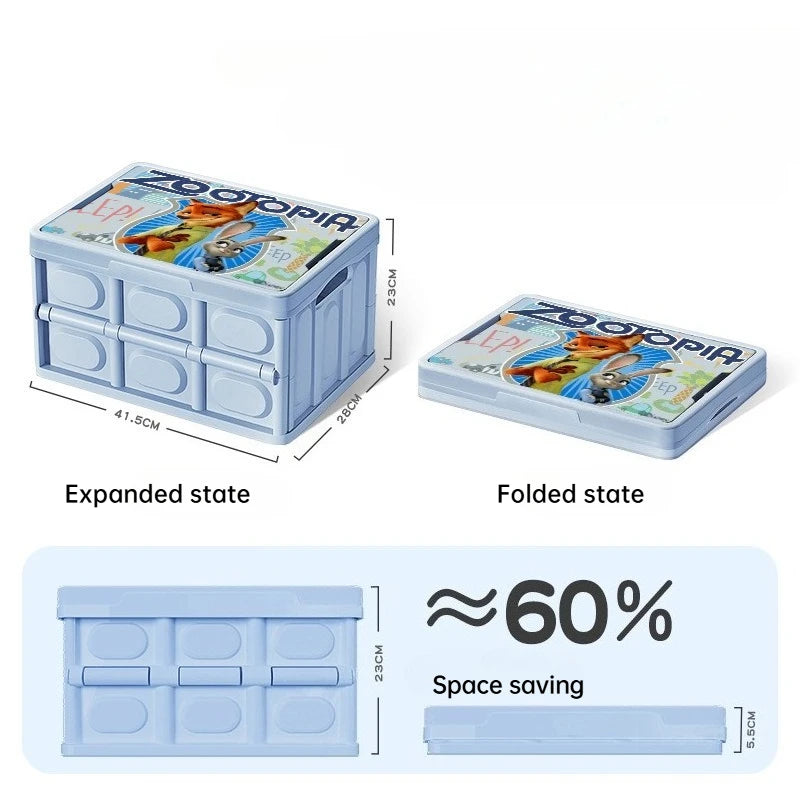 Stitch Car Trunk Storage Box Folding Luggage Organizer for Outdoor Camping Home Supermarket - Space Saving Solution