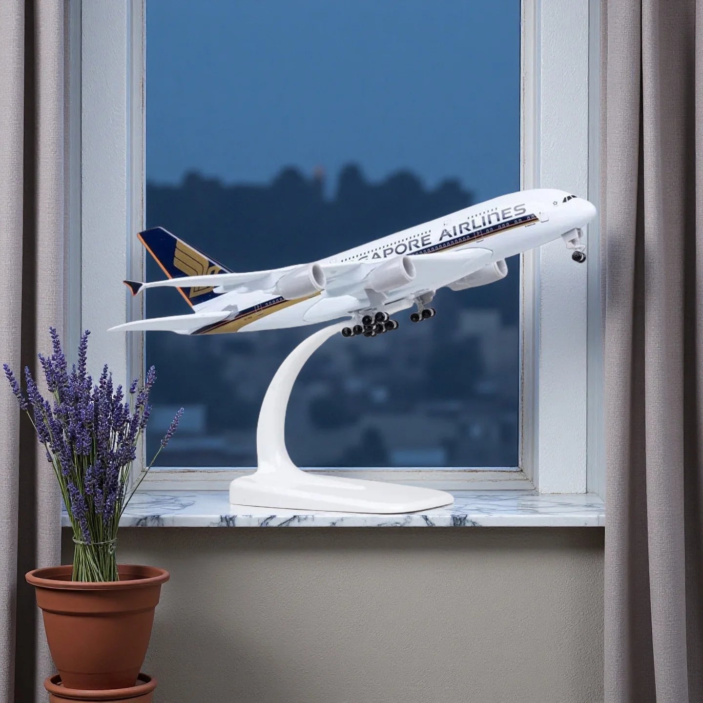 20CM Metal Alloy Aircraft Model A380 Singapore Airlines Airplane Diecast Children Toys Plane Model Toy Child Boys