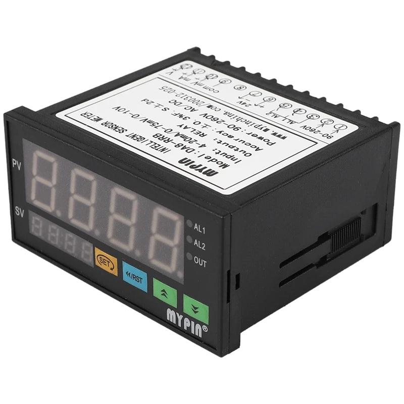 MYPIN DA8-RRB DA8-VRRB Intelligent Sensor Meter Display Controller Input 0-75mV/4-20mA/0-10V Universal Sensor Indicator
