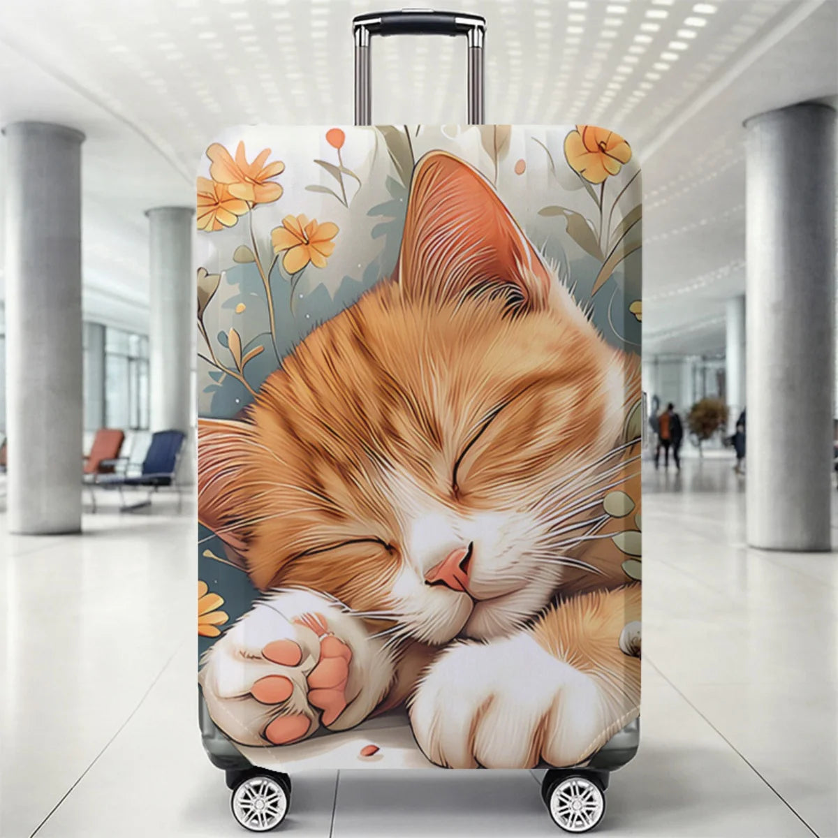 Luggage Protective Cover With Cartoon Print
