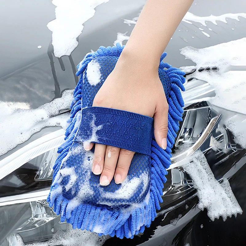 Multifunction Cleaning Sponge Ultra Fine Fiber Car Wash Gloves Cleaning Car Details Care Care Washing Accessories