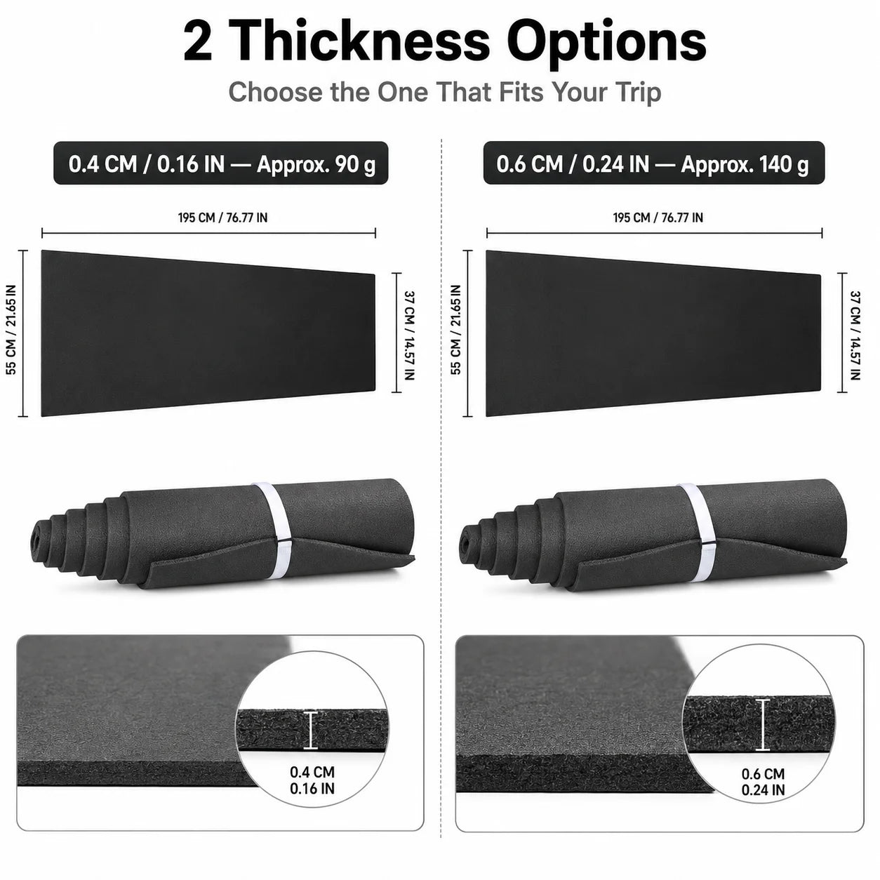 Lightweight XLPE Camping Mat Waterproof Moisture-Proof Sleeping Pad for Hiking Trekking Outdoor Picnic Portable Picnic Blanket