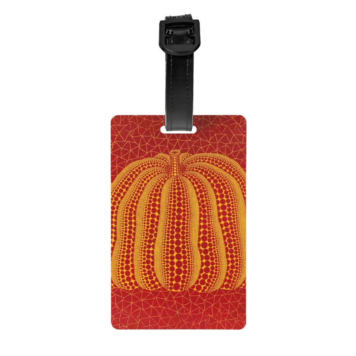 Custom Yayoi Kusama Abstract Painting Luggage Tag Privacy Protection Baggage Tags Travel Bag Labels Suitcase