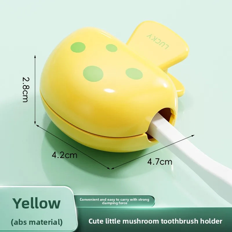New Mushroom Toothbrush Holder Travel Toothbrush Case Dustproof Toothbrush Head Cover Home Outdoor Storage Box