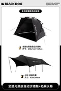 Outdoor Camping Pop Up Tent with Black Coating, Instant Setup UV Protection Sun Shelter Tent