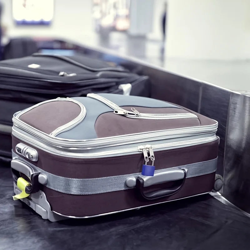 1pc/1 set luggage lock with key, mini padlock with key, colorful backpack luggage lock, travel suitcase, etc