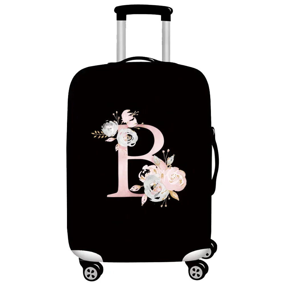 Thick Elastic Luggage Protective Cover Suit for 18-32 Inch Suitcase Covers Trolley Cover Travel Accessorie Pink Flower Series