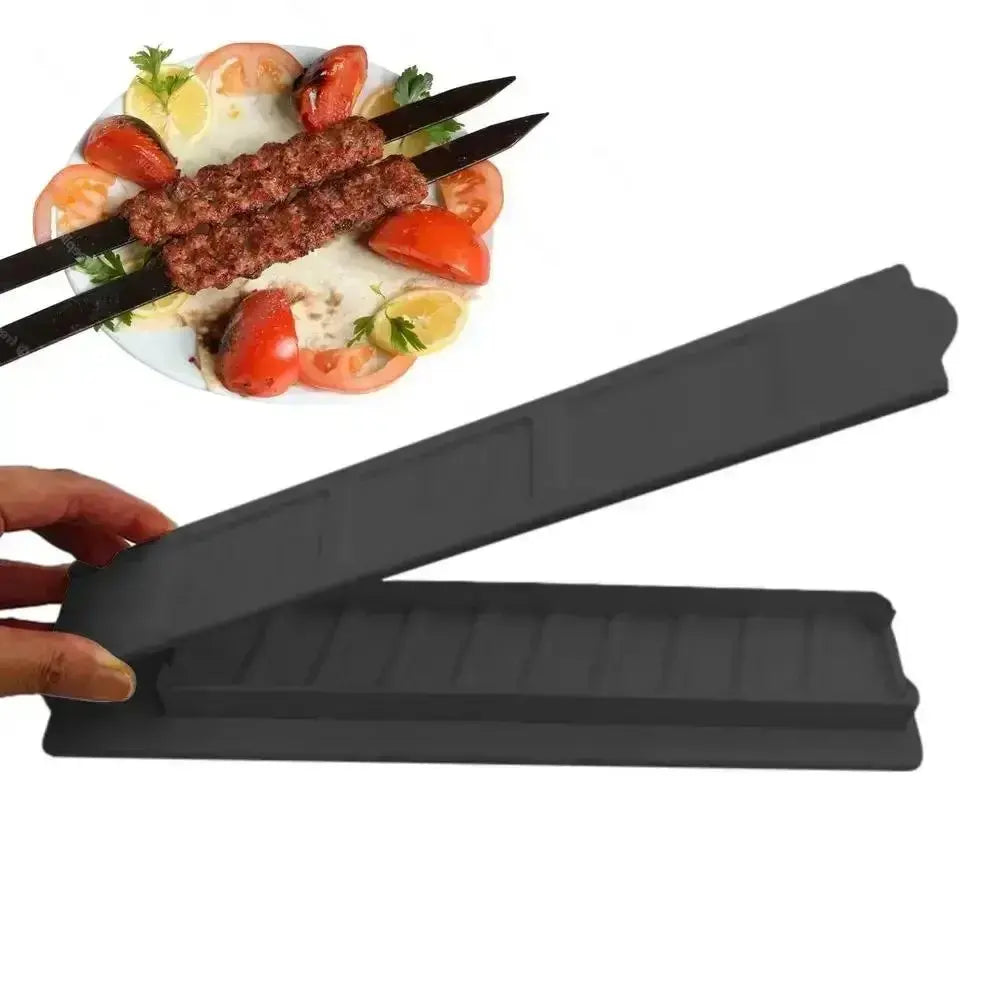 Kebab Maker Kebab 2.3cm Steel Skewers Manual Kebab Mould Reusable Barbecue Skewers for Meat Vegetable Outdoor Grilling Barbecue