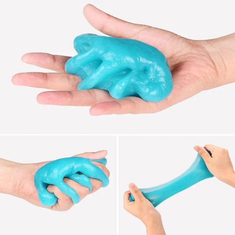 Car Interior Gel Slime Cleaning Magic Dust Remover Glue Car Vent Computer Keyboard Dirt Cleaner Auto Cleaning Gel Accessories