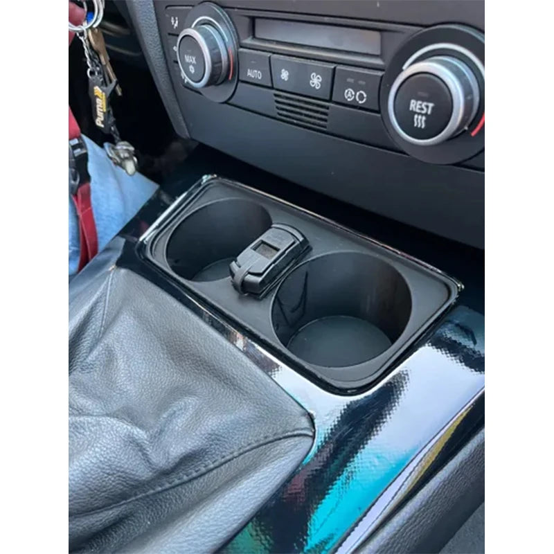Car Center Console Water Cup Holder For BMW E90/E91/E92/E93 Car'S Center Drink Cup Storage Box Auto Inter Accessories