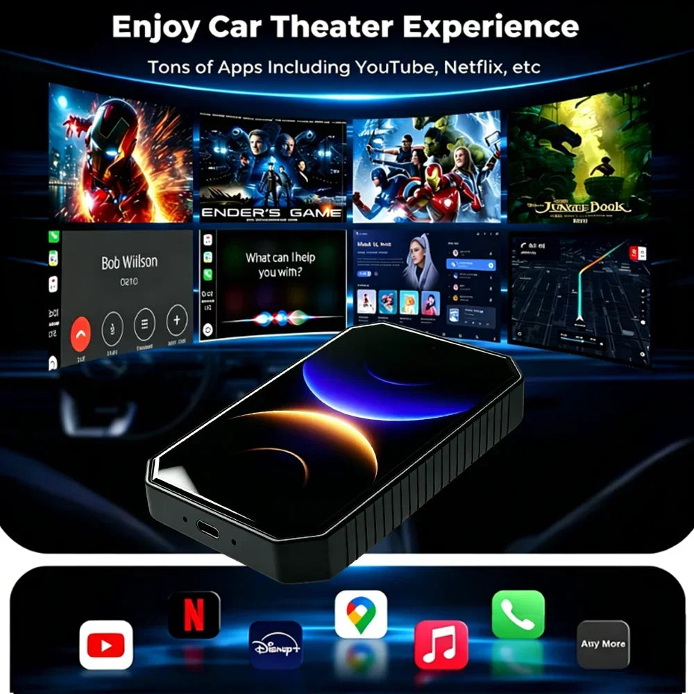 CarRocket I5 Smart Car AI Box Wireless CarPlay Adapter 2+16G Vehicle Video TV Multimedia Streaming Receiver for BMW VinFast