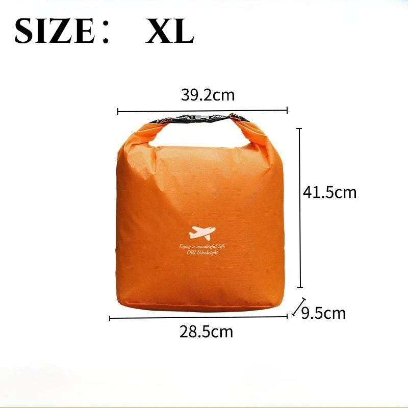 Waterproof Rolled Storage Bag Oxford Cloth 420d Dry Bag Outdoor Travel Hiking Beach Foldable Dispenser Portable Organizer Pack