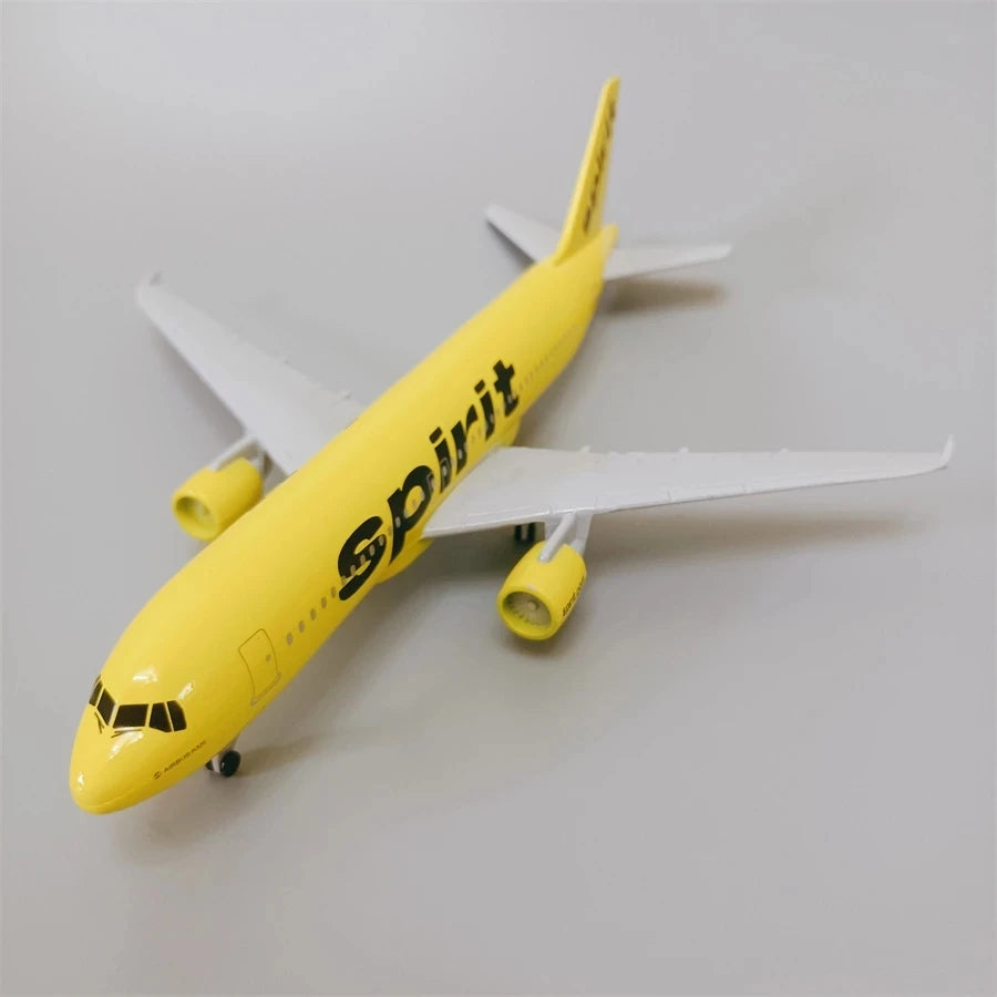 NEW 20cm Alloy Metal USA Air Spirit Airlines Airbus 320 A320 Diecast Airplane Model Plane Aircraft Kids Novel Toys