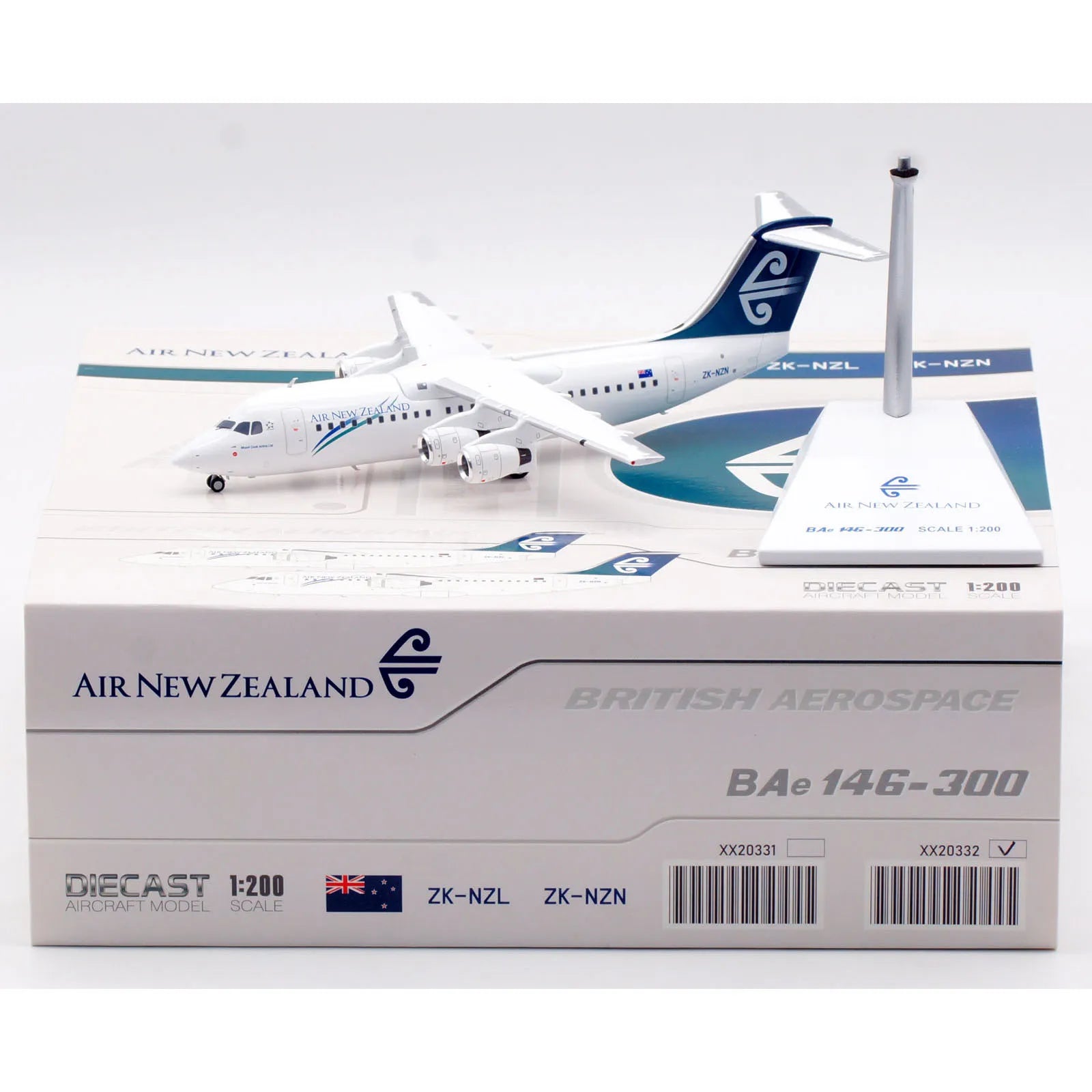 XX20332 Alloy Collectible Plane JC Wings 1:200 Air New Zealand "StarAlliance" Aerospace BAe-146 Diecast Aircraft Model ZK-NZN
