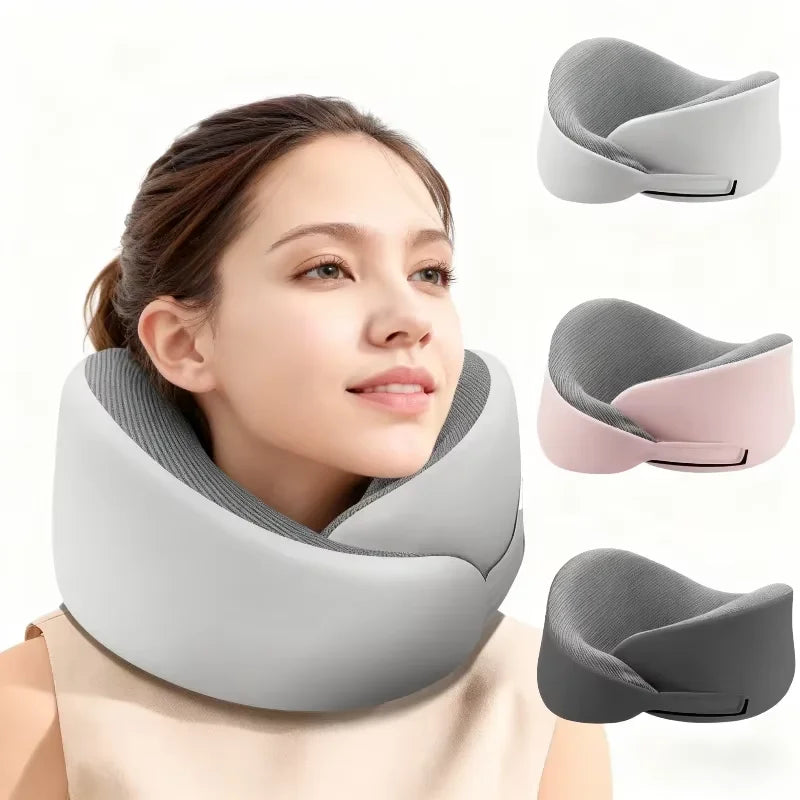 Portable U-shaped Travel Pillow Memory Foam Sleeping Pillows Office Nap Pillow Car Airplane Neck Cushion Ergonomic Head Support