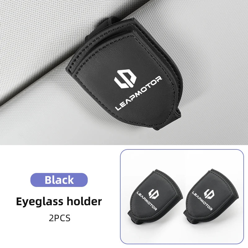 Sunglasses Holder Car Sunshades Magnetic Sunglasses Clip Ticket Clip For Leapmotor T03 S01 C11 C01 Leap Motor