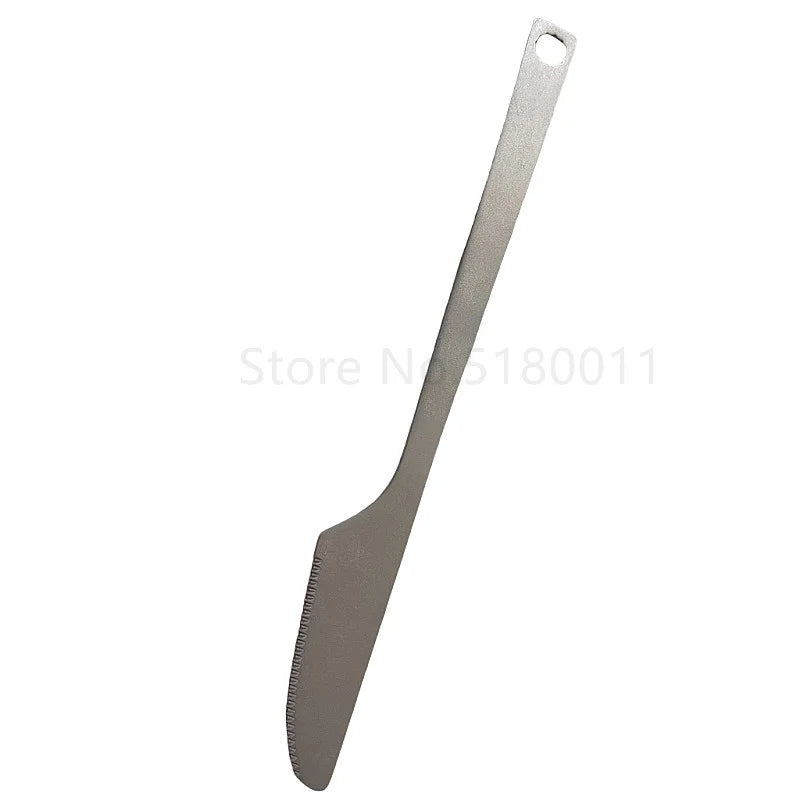 Titanium Alloy Cutlery Knife For Outdoor Camping And Picnicking  Ultra Lightweight Portable Cutlery
