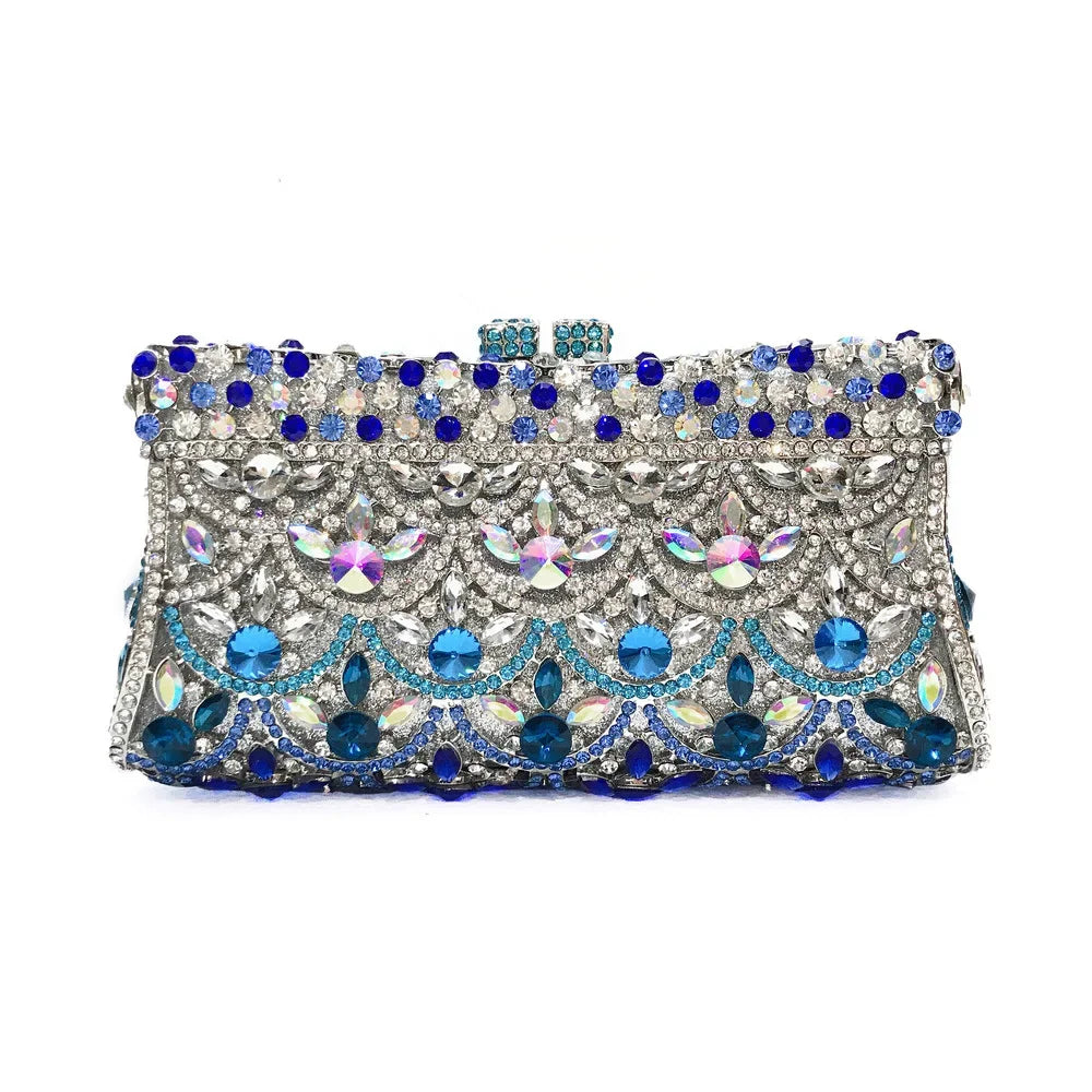 2025 Luxury Lady Diamond Party Prom Clutches Bag Women Rhinestone Evening Handbag Female Crystal Dinner Purse Formal Party Bag