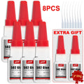 New High Strength 502 Instant Adhesive Formula, 20ml Cyanoacrylate Instant Glue, Strong Adhesive, DIY Liquid Jewelry, Toy Shoes, Quick-Drying Transparent Super Glue 502