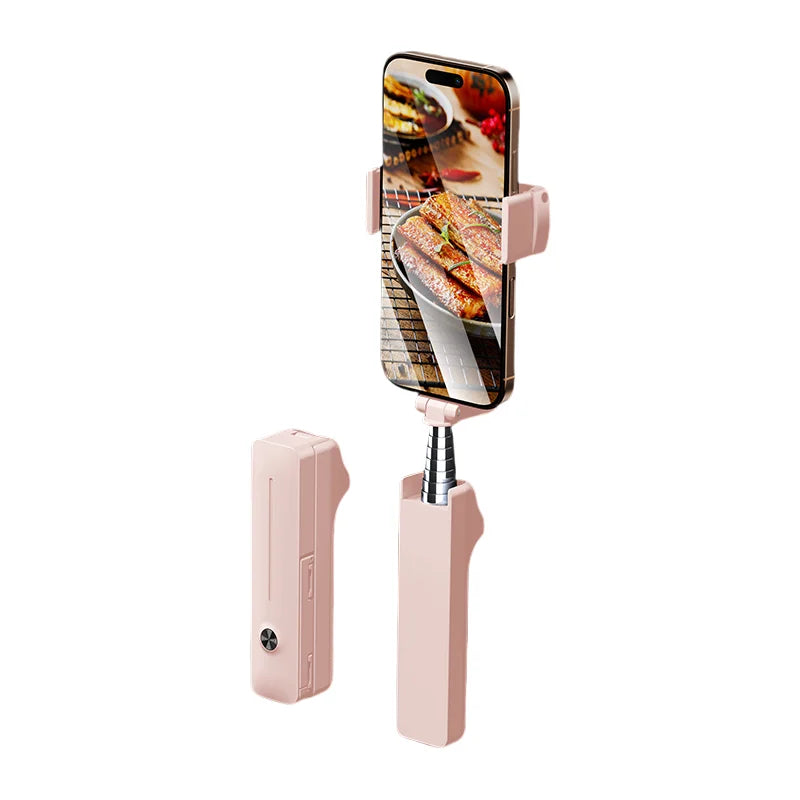 Mini Bluetooth Selfie Stick, 360° Rotating Foldable Phone Stand for Live Streaming & Phone Photography (Universal Compatibility)