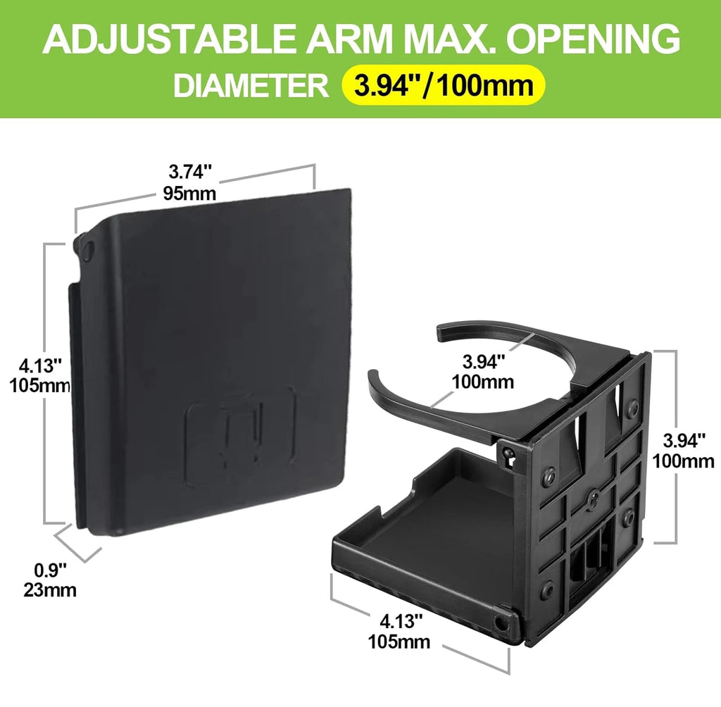 2 Pcs Cup Holder Adjustable Folding Cup Drink Can Bottle Holder Stand Mount For Car Auto Boat Truck RV Van Fishing Box