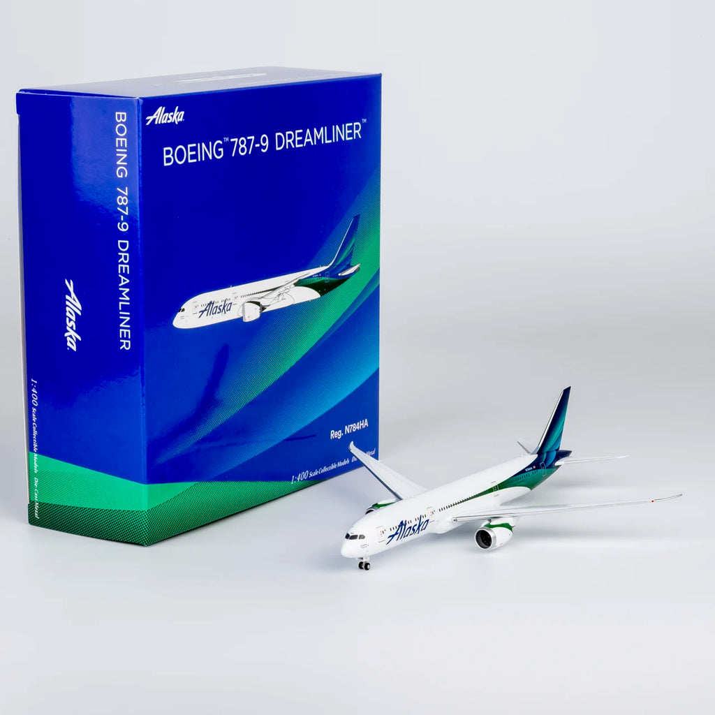 55162 Alloy Collectible Plane Gift NG Models 1:400 Alaska Airlines "Dreamliner"  Boeing B787-9 Diecast Aircraft Jet Model N784HA