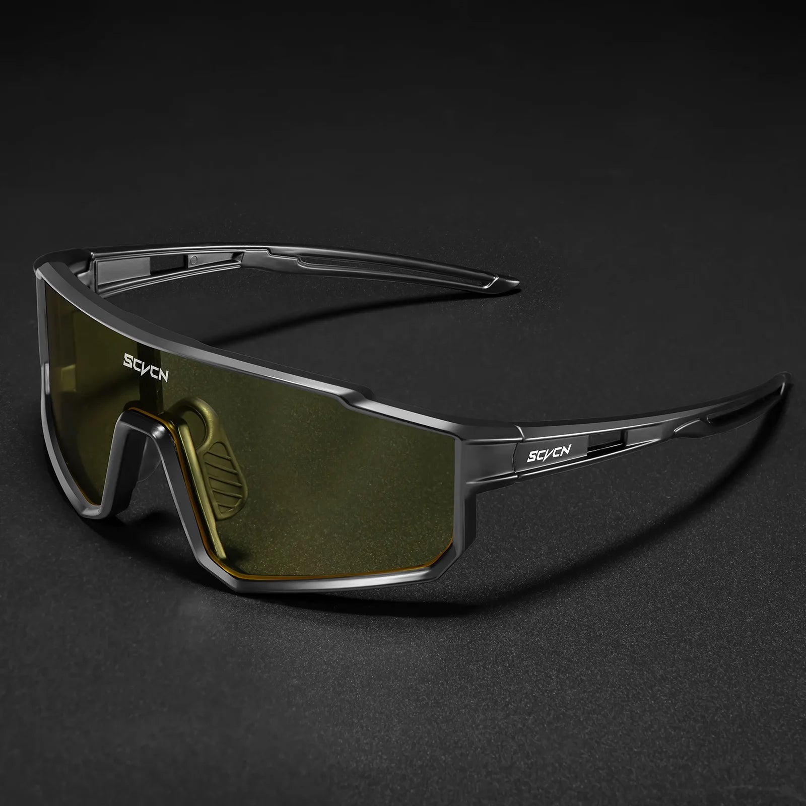 SCVCN Shock Resistant Sports Goggles Wind Sand Barrier Unisex Biking Running Sun Glasses UV Filter Eyewear