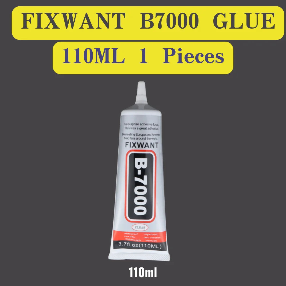 B-7000 Universal Glass Plastic DIY Adhesive With Precision Applicator B7000 PLUS Upgraded Transparent Phone Screen Repair Glue