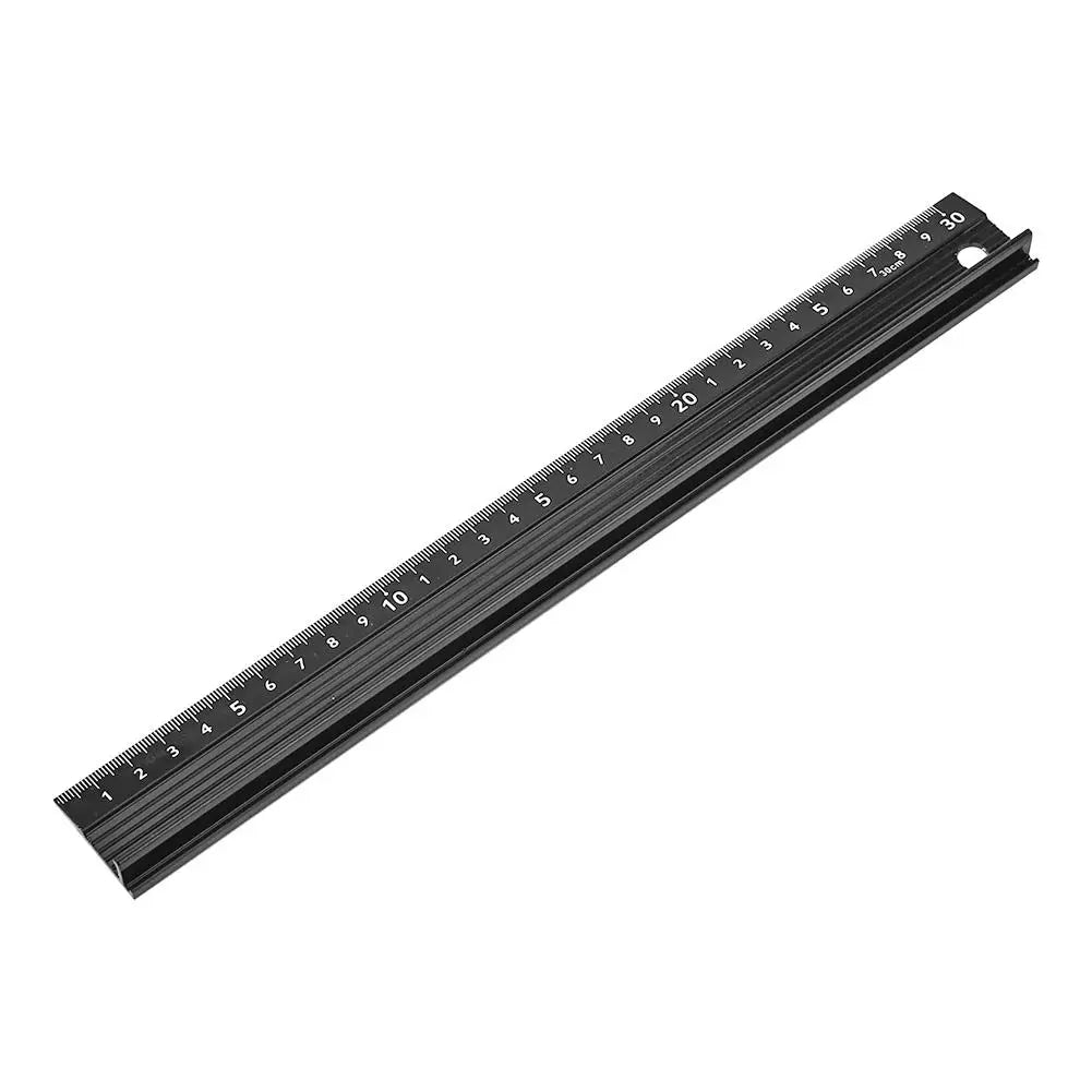 20CM 30CM 45CM 60CM Cutting Ruler Metal Craft Safety Ruler Non Slip Aluminum Alloy Metal Ruler Straight Edge Ruler Leather Tool