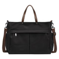 HOMEFISH Stylish Nylon Women's Tote Bag Shoulder Handbag with Large Capacity And Two Pockets for Commuting