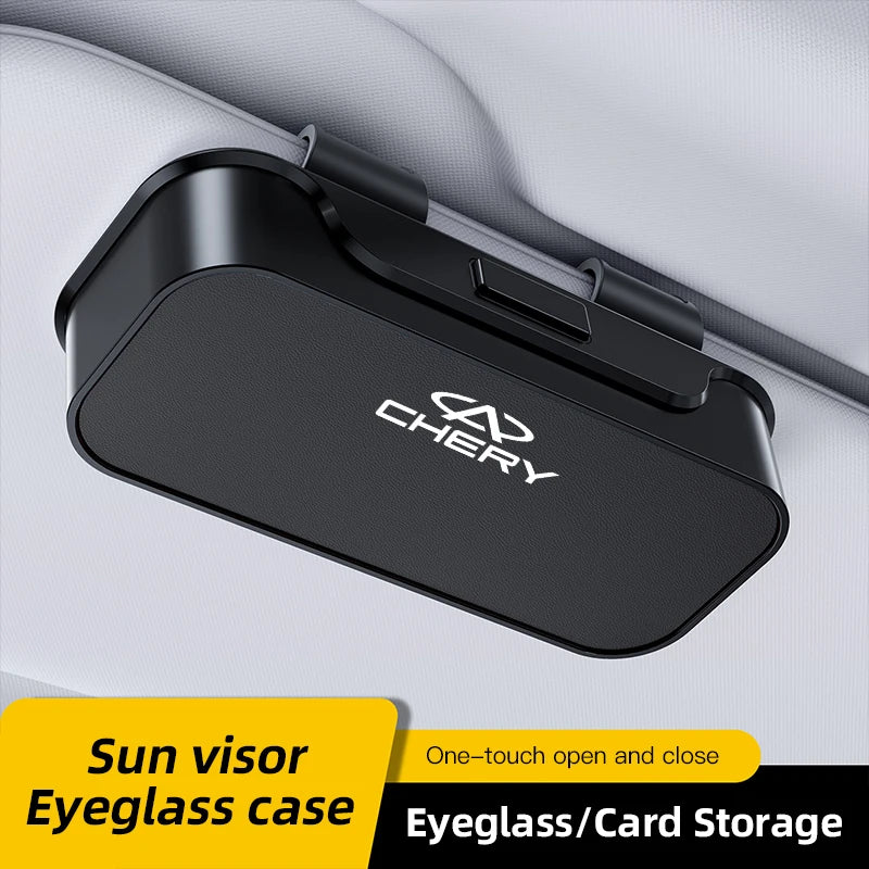 Car Sun Visor Eyeglass Clip Universal Glasses Holder Bracket For Chery Tiggo 7 Pro 8 5 3 T11 5X Amulet Fora QQ IQ Fulwin Arrizo